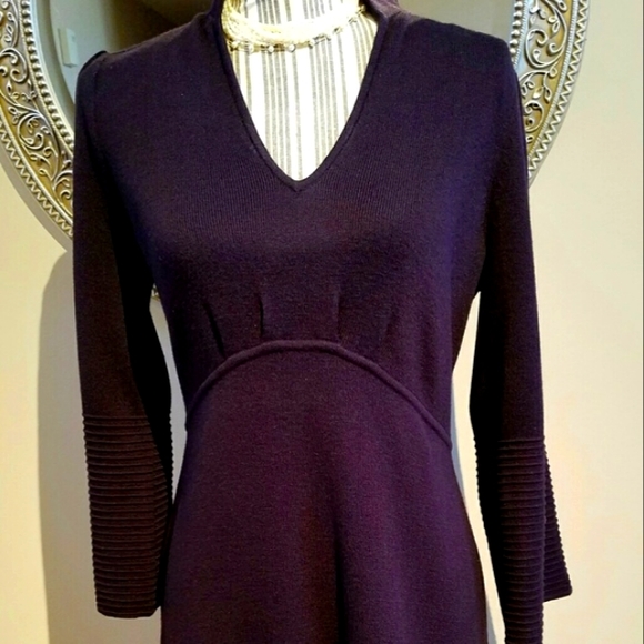 Jessica Howard Dresses Jessica Howard Eggplant Purple Knit Dress
